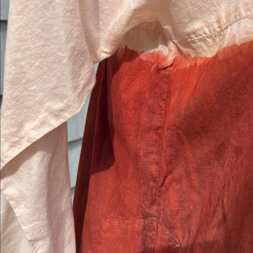 Gudrun Sjoden Cream and Brick Red Buttoned Long Sleeve Dress Size Med - Picture 6 of 10